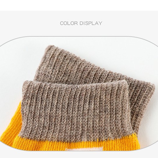 Set 5 Đôi Vớ Cotton Mềm Mại Họa Tiết Mặt Cười Thời Trang Cho Bé Trai
