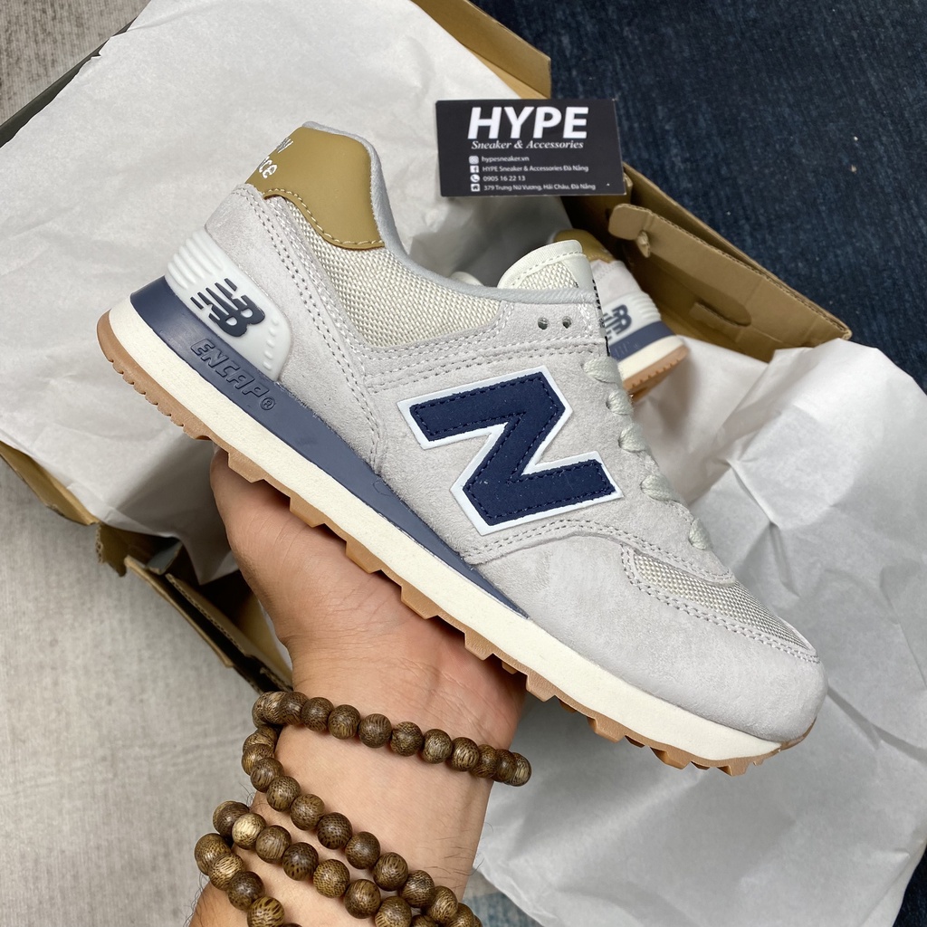 Giày New Balance ML574LGI Grey Navy - NB 574 Xám/Xanh/Navy - Phiên bản high quality | Hype Sneaker .