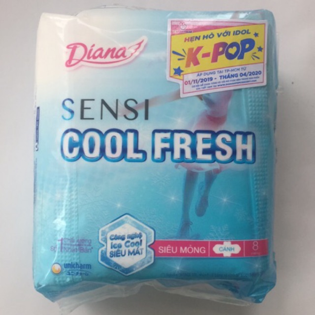 Diana SENSI COOL FRESH có cánh 8 miếng