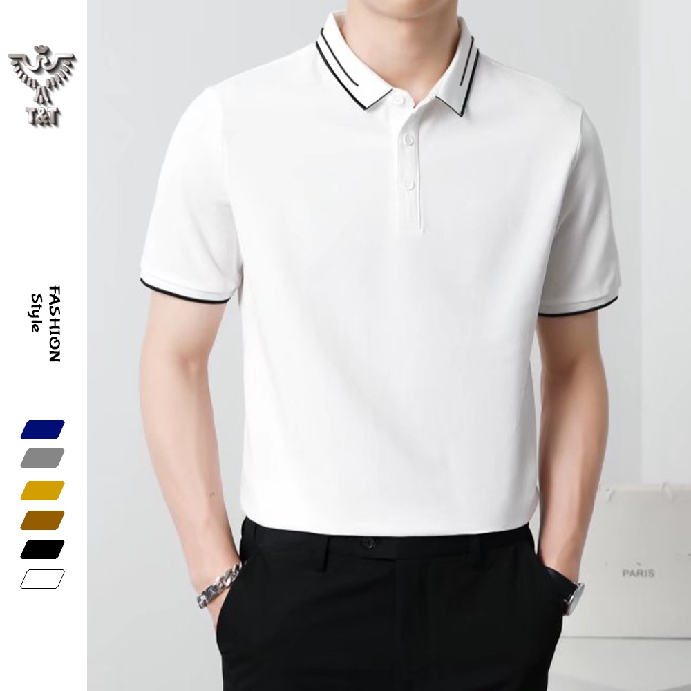 Áo thun nam áo polo nam cổ bẻ tay ngắn chất thun cotton co dãn thoáng mát kiểu dáng hàn quốc PL3502