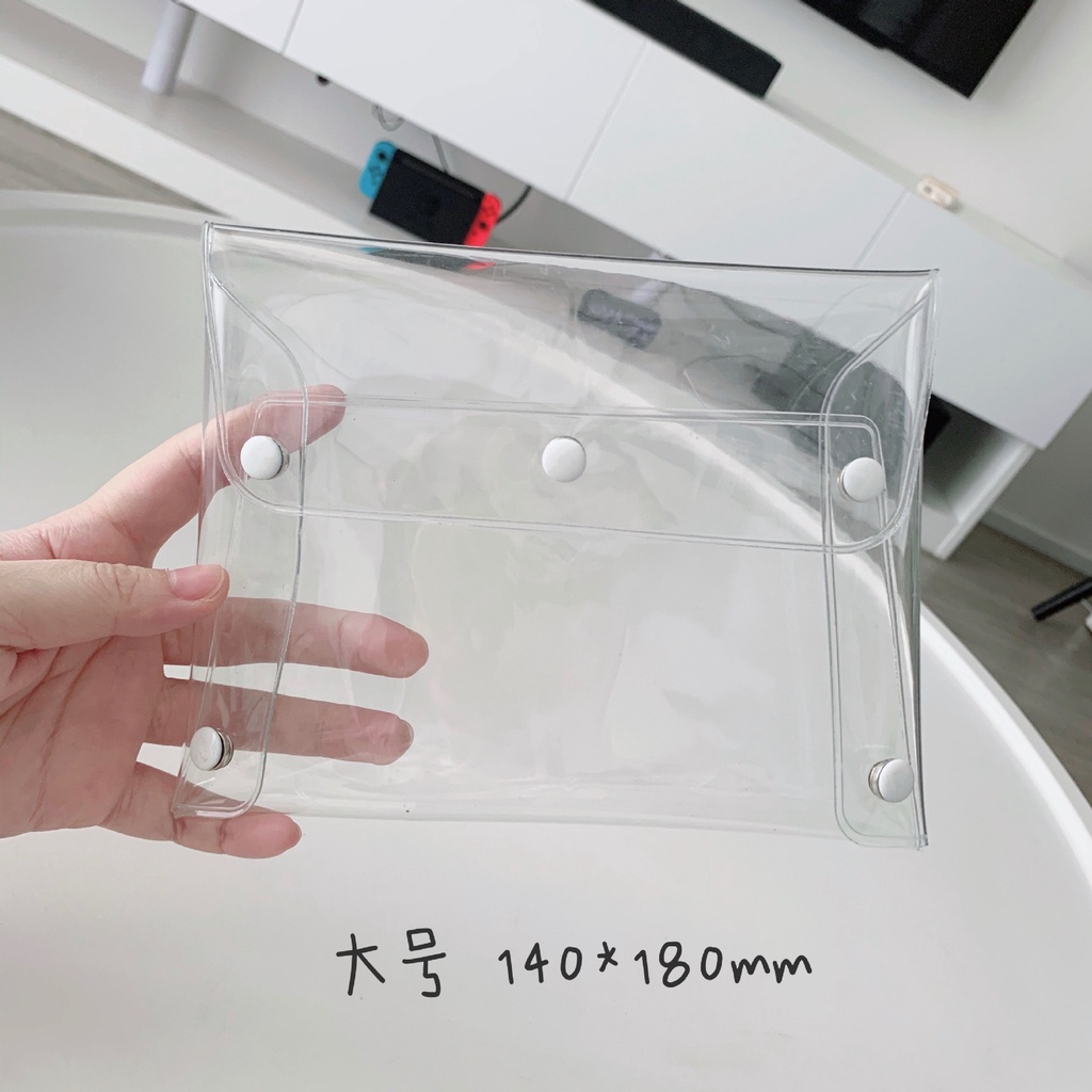 Túi Đựng Mỹ Phẩm Bằng PVC Trong Suốt Chống Thấm Nước Phong Cách Hàn Quốc Độc Đáo