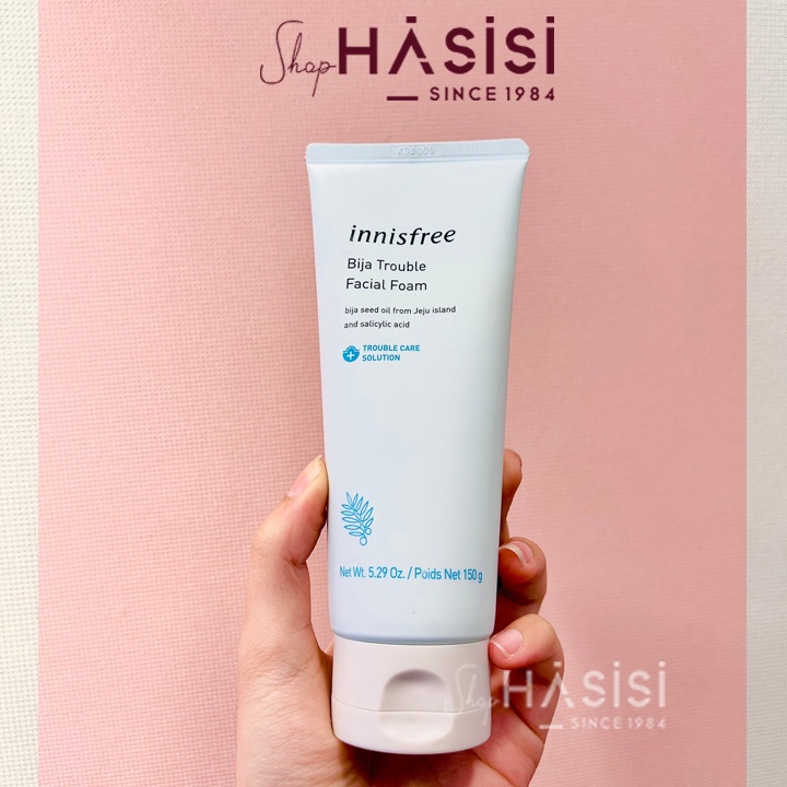 Sữa Rửa Mặt Cho Da Mụn INNISFREE JEJU BIJA TROUBLE FACIAL FOAM 150g