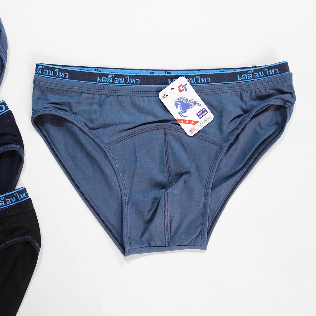 Combo 5 Quần lót nam Sịp Chéo tam giác chất liệu vải cotton co giãn, thấm hút mồ hôi, thoáng khí