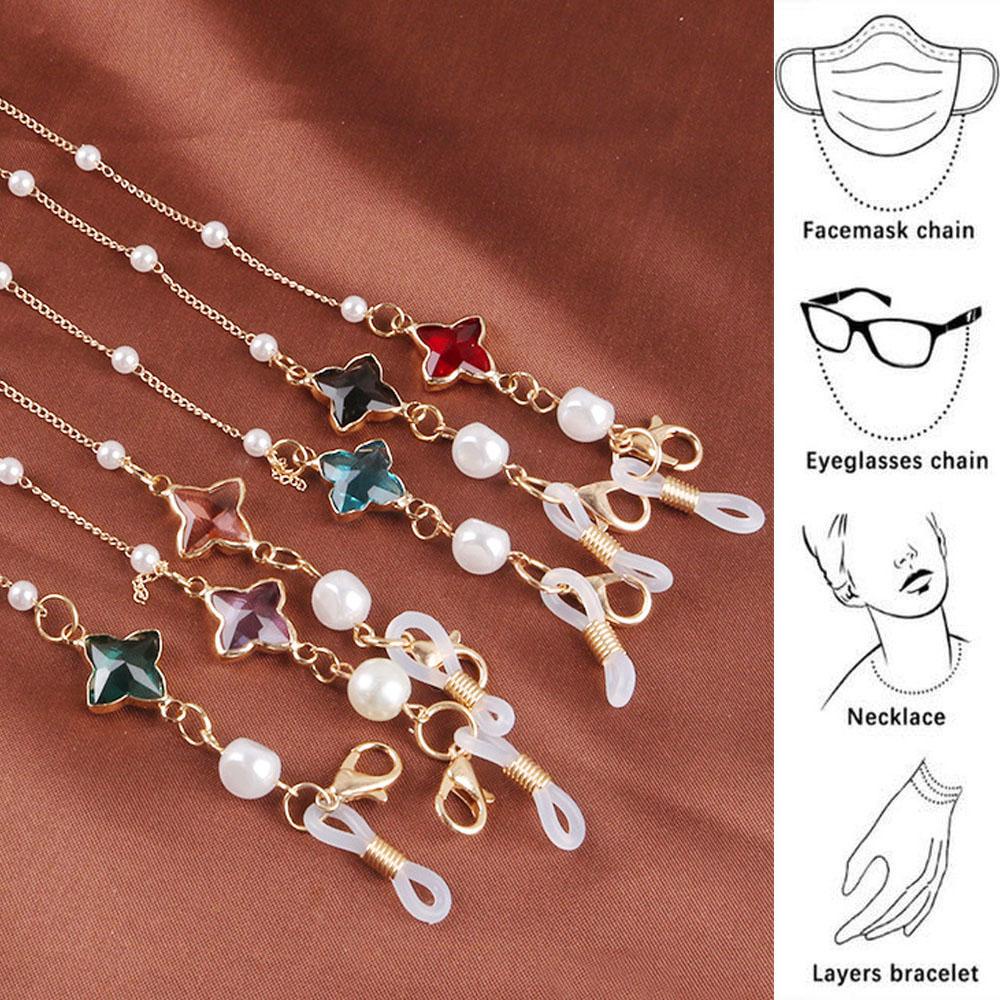 Dây Đeo Mắt Kính Chống Thất Lạc Hình Trái Tim Dễ Thương Cho Nữ|Dây Xích Đeo Kính Mát Thời Trang