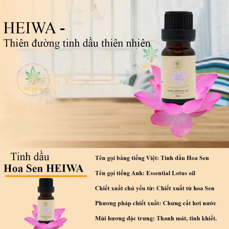 [GIẢM GIÁ]Tinh dầu Hoa Sen nguyên chất 100ML thương hiệu HEIWA nhập khẩu Ấn Độ -HN