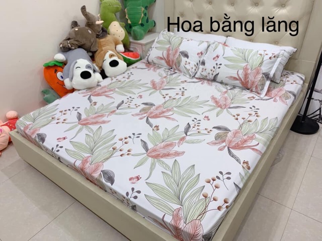 [Rẻ vô địch] Bộ ga vỏ gối cotton poly (1 grap giường + 2 vỏ gối nằm) | BigBuy360 - bigbuy360.vn