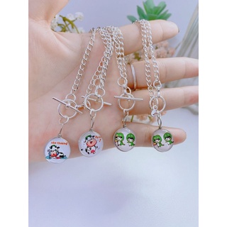 Vòng cổ mặt tròn cute