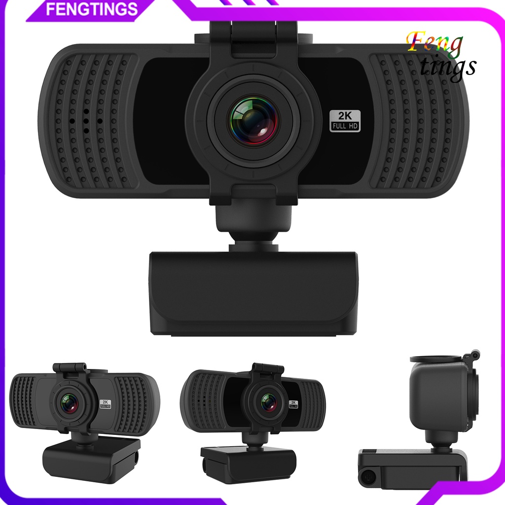 Webcam Webcam 2K Tự Động Lấy Nét USB Độ Phân Giải Cao Có Micro Cho Mac Laptop Video Live