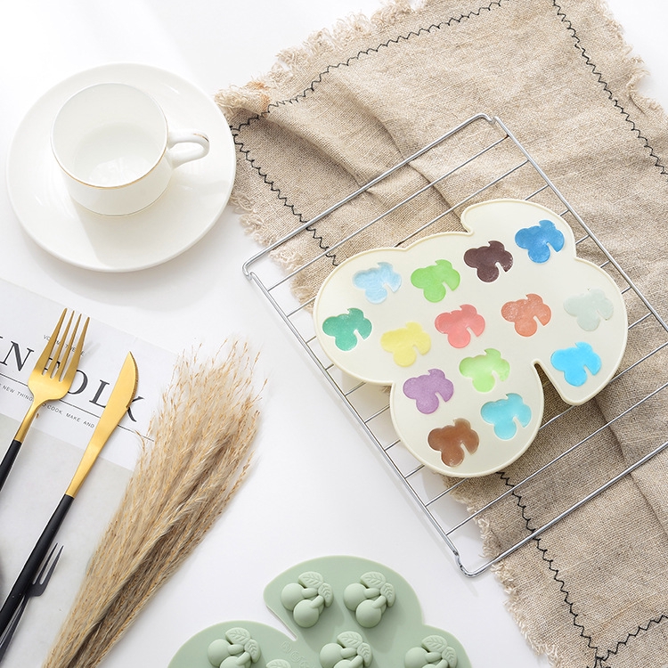 Khuôn Silicon Làm Kẹo Đường Hình Quả Cherry