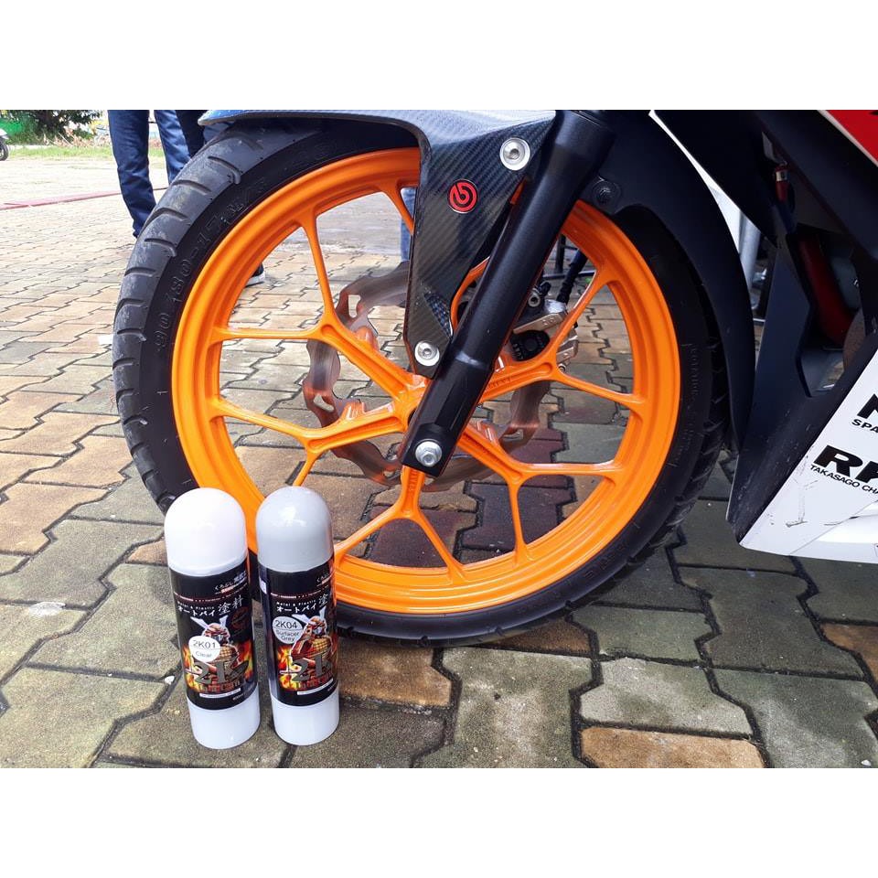 Sơn Samurai sơn xịt xe máy đủ loại màu HONDA - MÀU CAM REPSOL UCH237* + TCH237**