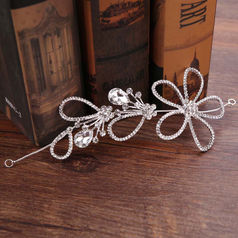 Bridal Hair Accessories Headband Hollow Out Silvery Head Band Floral Hair Accessories