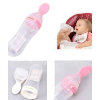 Bình thìa Sữa Silicon hỗ trợ bé ăn dặm 90ml