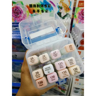 [Lộc's Art Store]Bút Marker Touchliit Màu Da (Bộ 12 màu)