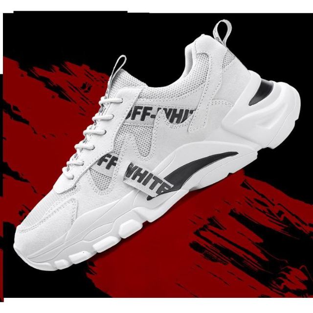 (Có 2 màu anht thật + video)Giày thể thao nam đế đúc trắng - xám khói