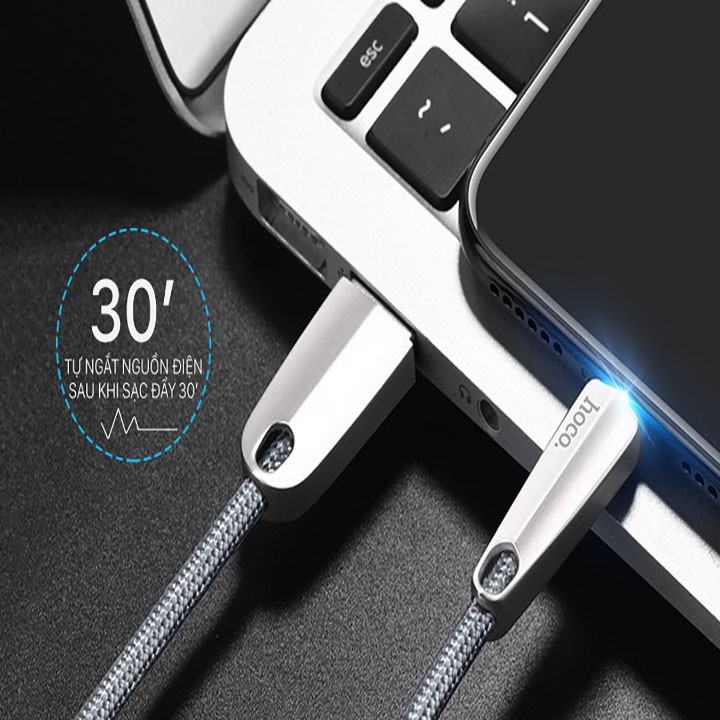 [ Giá Rẻ ] Cáp sạc Hoco U35 200cm cổng Lightning iPhone đa năng tiện dụng
