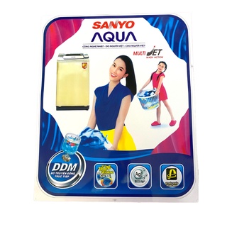 Tem dán máy giặt Sanyo Aqua chất lượng nhiều mẫu
