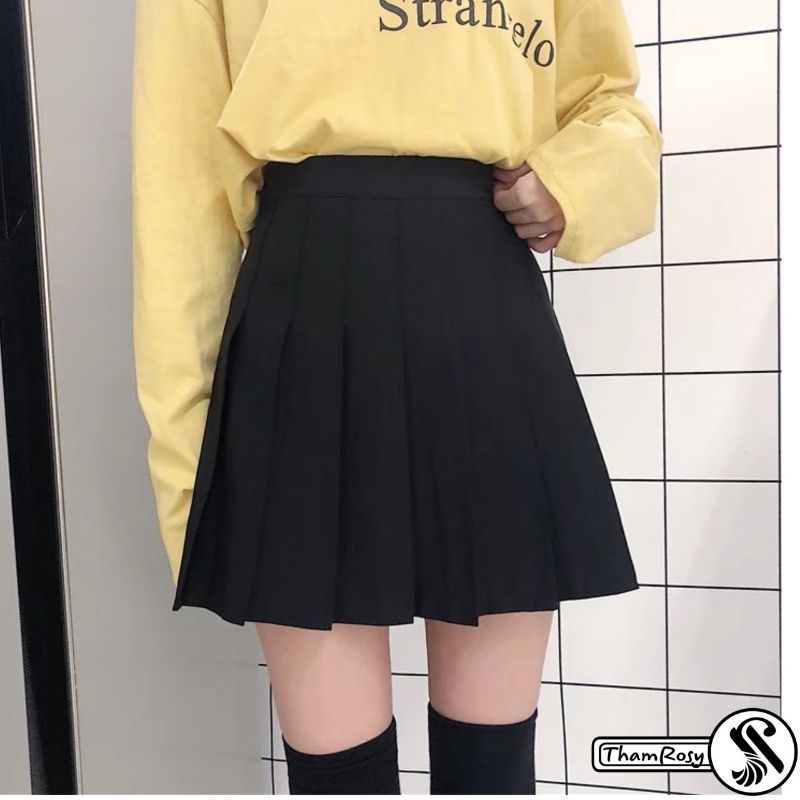 Chân Váy Tennis Xếp Ly Dáng Chữ A Lưng Cạp Cao (có quần lót trong ) | BigBuy360 - bigbuy360.vn