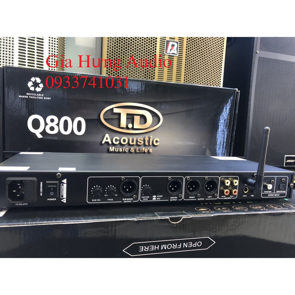 Vang cơ lai số TD Acoustic Q800 , sản phẩm New 2021 tặng kem dây tín hiệu Canon ra Canon hoặc Canon ra AV