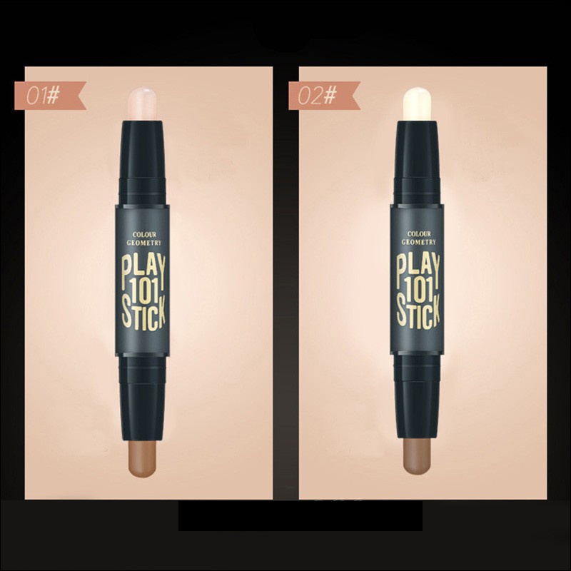 [Free Ship]Tạo Khối,Bút Tạo Khối  Và Che Khuyết Điểm 2 Đầu Lameila Dạng Thỏi Siêu Lì,Mềm Mịn,Dễ Tán,Lên Màu Tự Nhiên