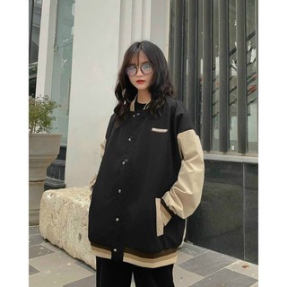 Áo khoác dù Bomber bóng chày thêu Summersweater form rộng