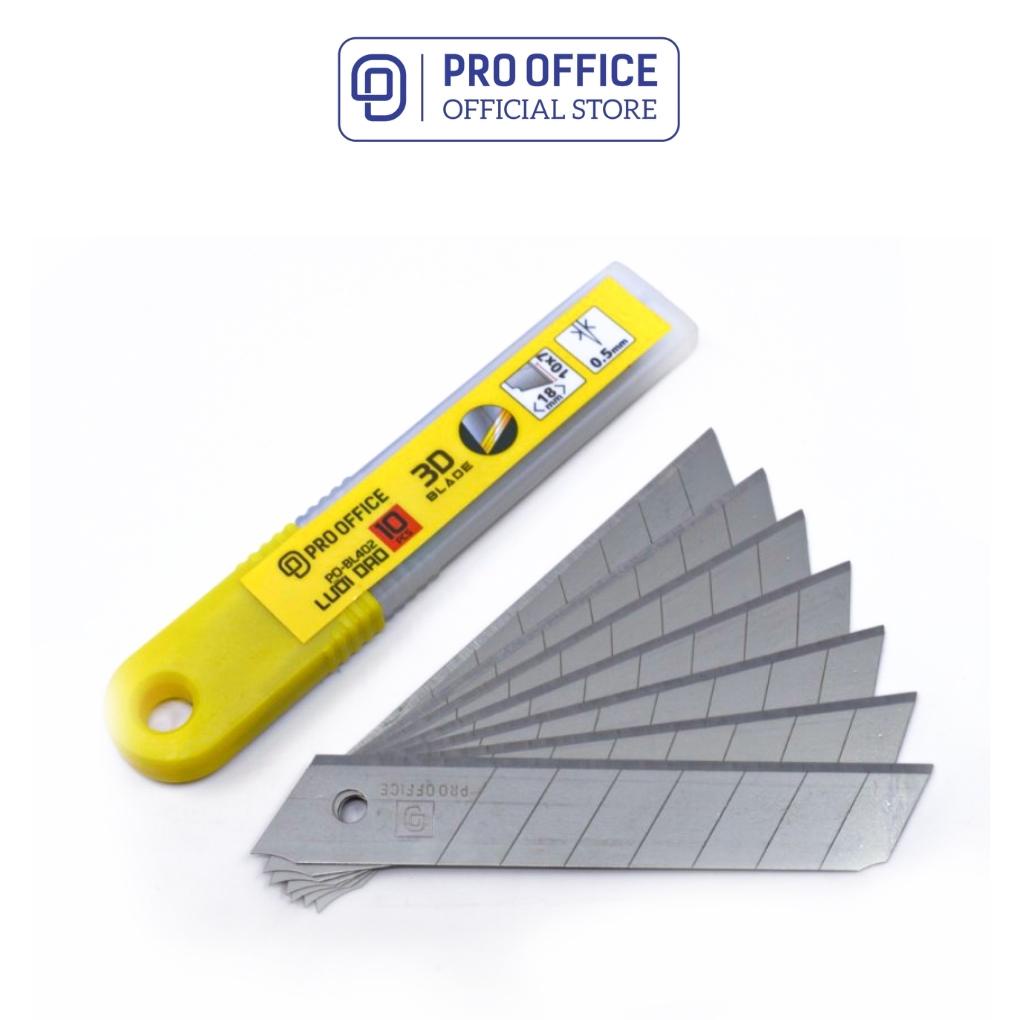 Lưỡi Dao PRO OFFICE Chất Liệu Cao Cấp, Không Gỉ, Sắc Bén, Độ Bền Cao PO-BL301/302/402