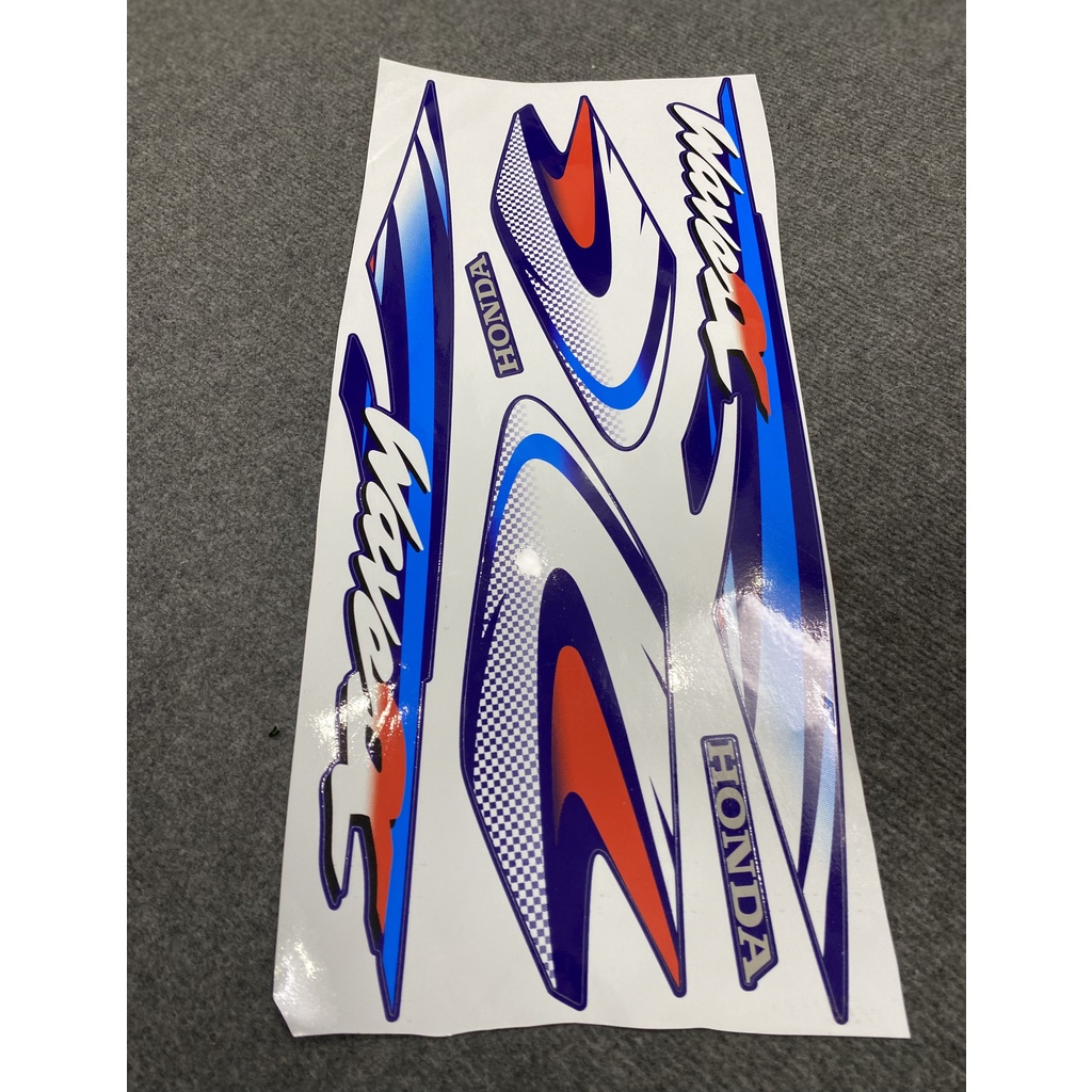 Tem mẫu zin Wave Alpha đời 2002 ( Wave nhỏ, W thái ) . Tem cao cấp 3 lớp chống nước đủ màu !