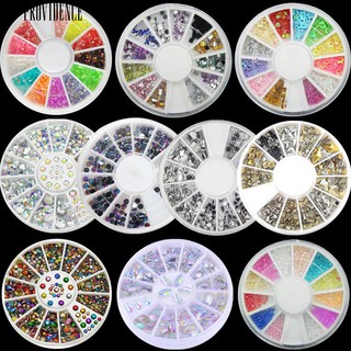 Image of [Bayar Di Tempat] Colorful Shiny Nail Art Dekorasi Wheel Colorful Star DIY Manicure Aksesori