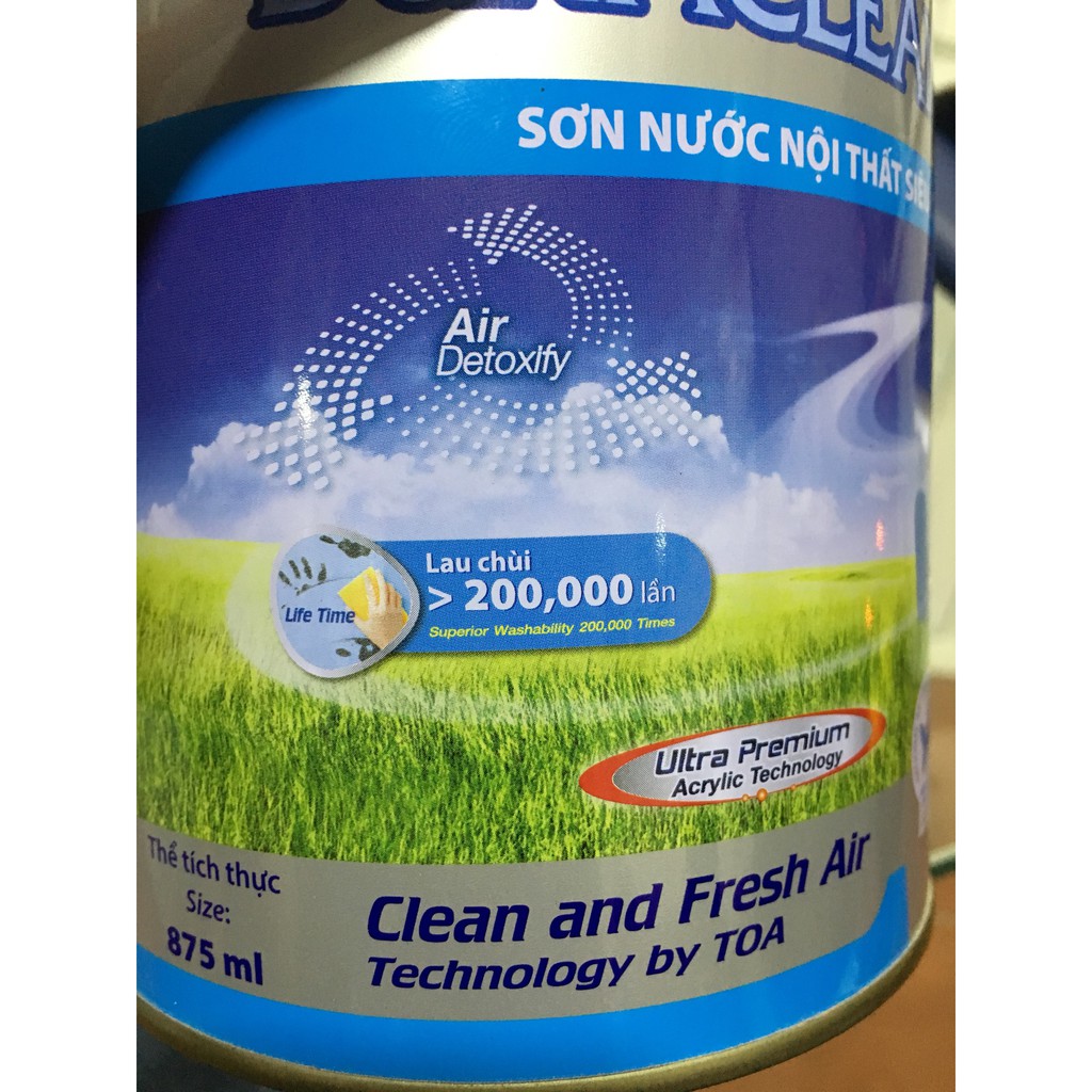 Sơn nước nội thất siêu cao cấp SuperShield DuraClean A+ siêu bóng 1L