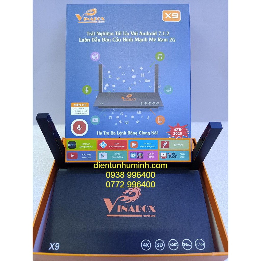 Android TV Box Vinabox X9 - Tivi Box Android