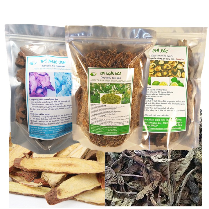 COMBO Dược liệu quý - Giúp trị chứng dị ứng, mẩn ngứa, mề đay, mụn nhọt, nóng gan, giải độc