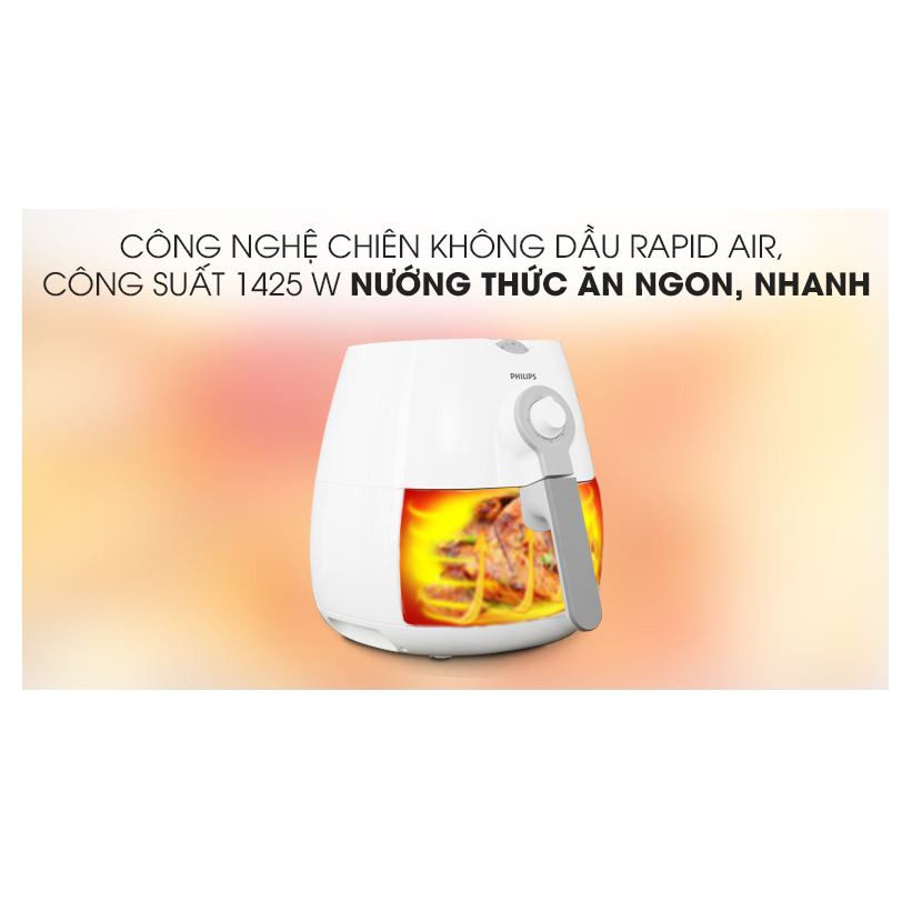 Nồi chiên không dầu Philips 3 lít - HD9216 - Hàng chính hãng