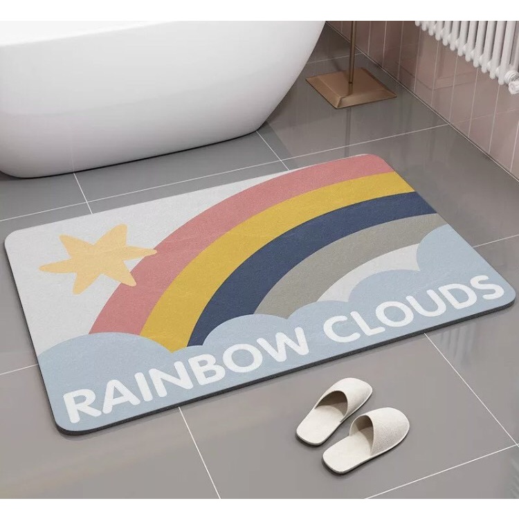 [SIÊU THẤM] Thảm Silicon Siêu Thấm Nước Chống Trượt Lót Sàn Nhà Tắm 40x60cm - Dumi Shop