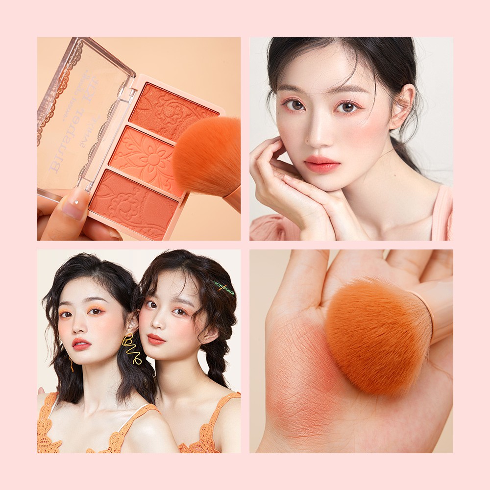 [Hàng mới về] Bảng Phấn Má Hồng Saniye E0337 Trang Điểm Tươi Tắn Dễ Lên Màu | BigBuy360 - bigbuy360.vn