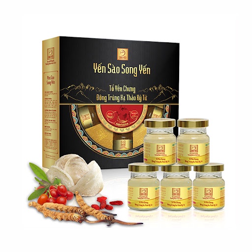 Tổ Yến Chưng Đông Trùng Hạ Thảo Kỷ Tử Song Yến (Lốc 5 x 70ml )