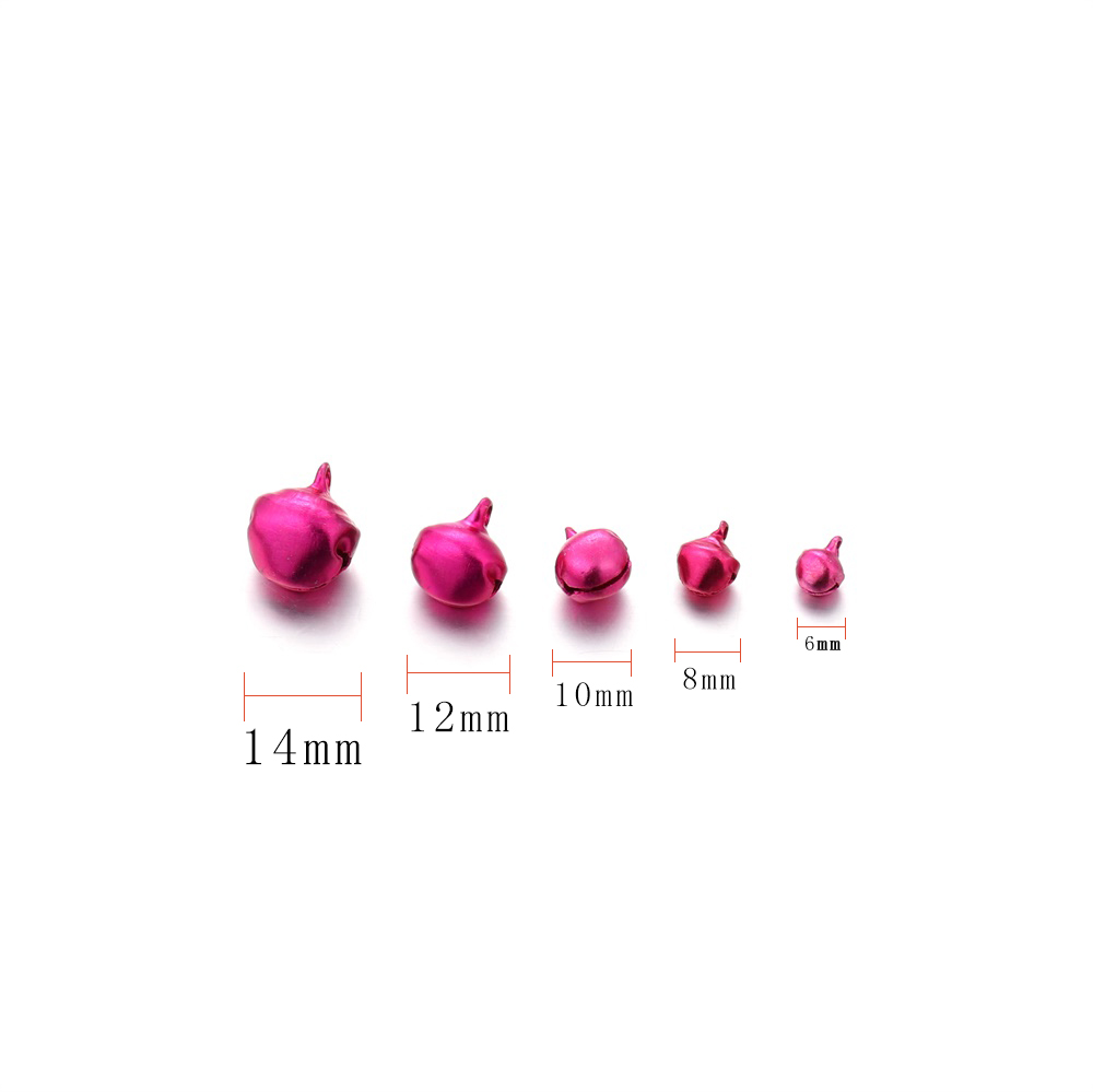 Chuông tròn bằng nhôm 6-14mm làm nguyên liệu trang sức DIY