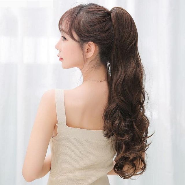 Tóc giả ngoặm xoăn đuôi dài ❤️❤️ FREESHIP ❤️❤️ ngoặm xoăn đuôi lọn dài n46