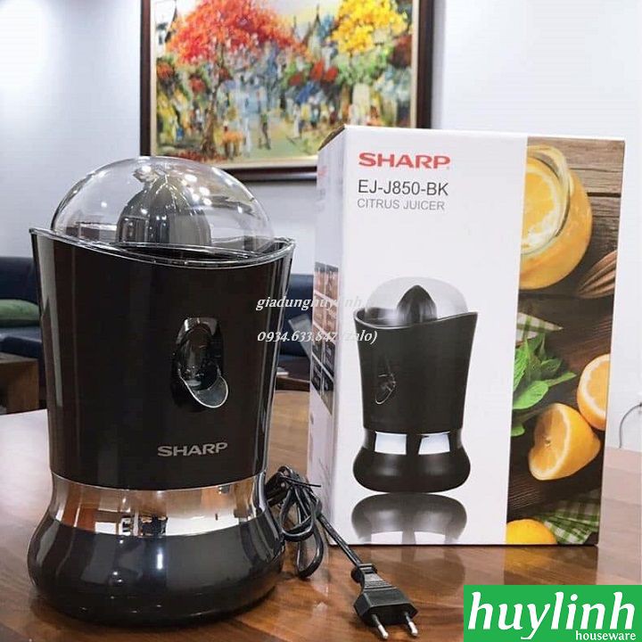 [Mã ELHAMS5 giảm 6% đơn 300K] Máy vắt cam Sharp EJ-J850-BK - 85W [Sharp J850]