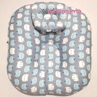 (An toàn cho bé) Gối nằm, đệm nằm chống trào ngược dạ dày cho bé tặng kèm gối nhỏ chống méo đầu loại đẹp