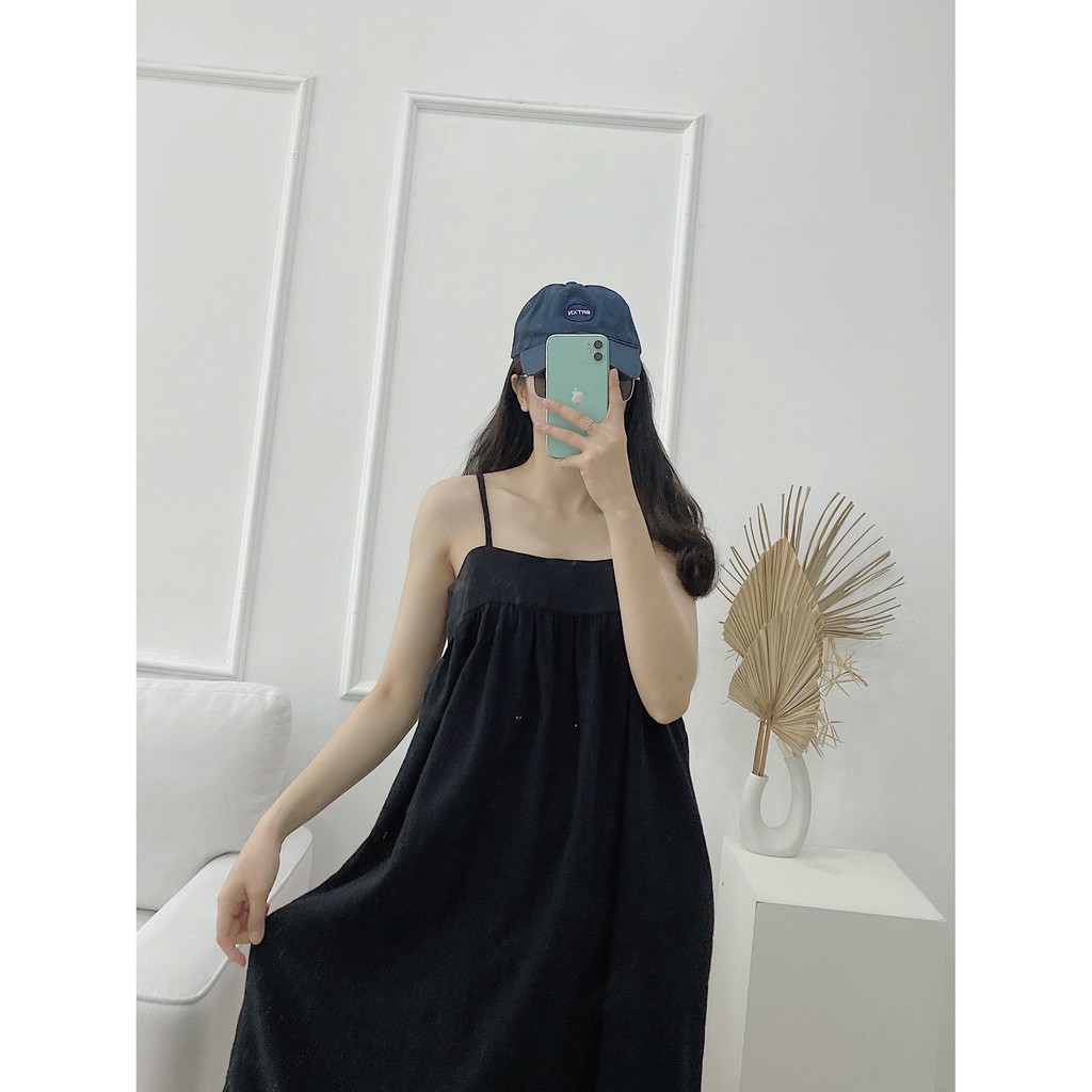 YU CHERRY | Đầm hai dây nữ dáng maxi phù hợp đi biển Maxi Cami Dress YD129