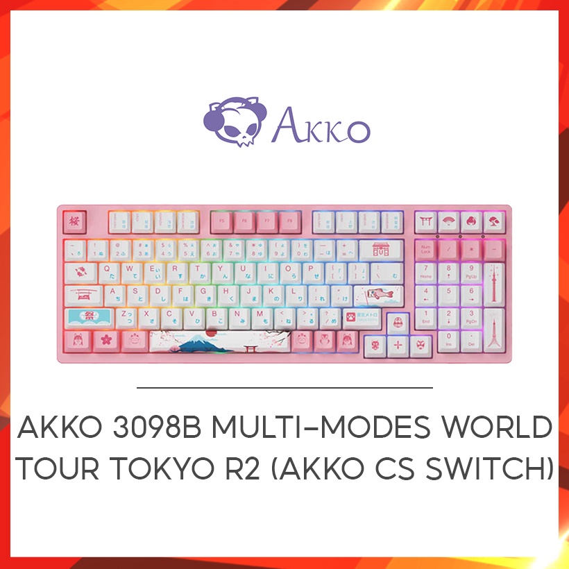 Bàn phím AKKO 3098B Multi-modes World Tour Tokyo R2 (AKKO CS switch)