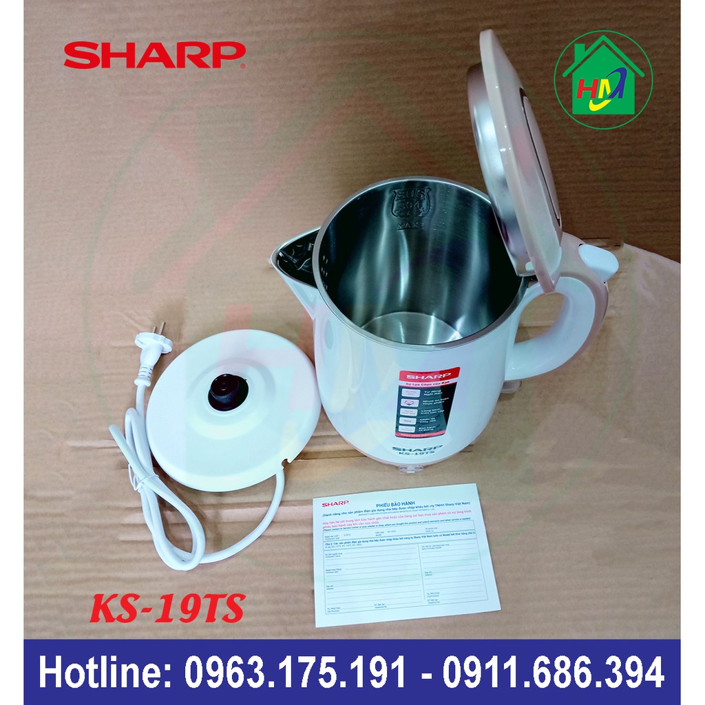 Ấm Siêu Tốc Sharp Thái Lan KS-19TS