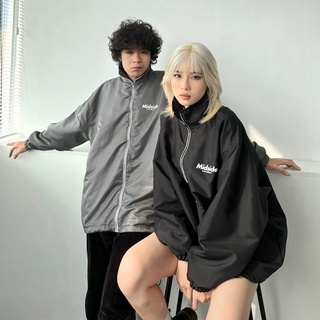 ÁO MIDSIDE TRACKSUIT JACKET ( ĐEN & XÁM )