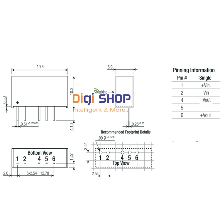 Module nguồn cách ly B2424S-2W DC-DC -Hàng có sẵn