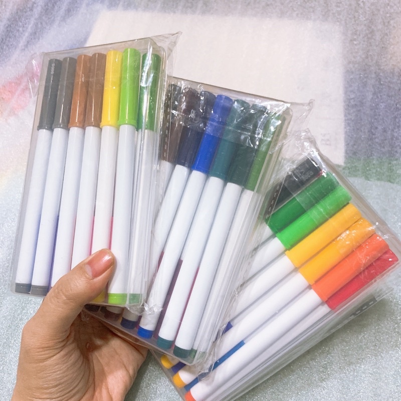 Set 12 bút Fiber pen Colorkit 🌻 hợp trang trí, planner, bullet journal 🐻💕 có thể viết nét thanh - né