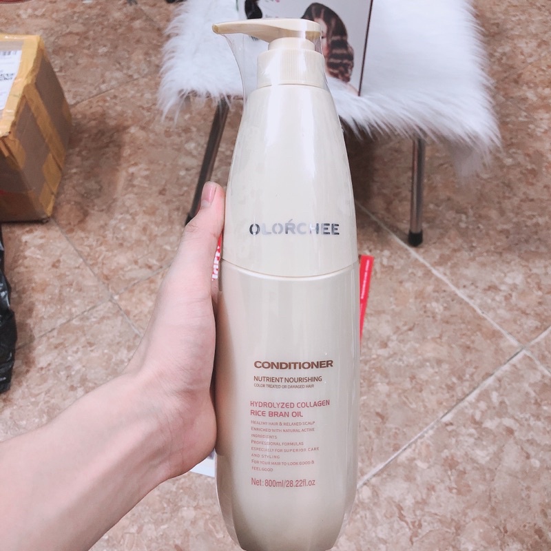 Dầu xả tóc olorchee siêu mượt 800ml