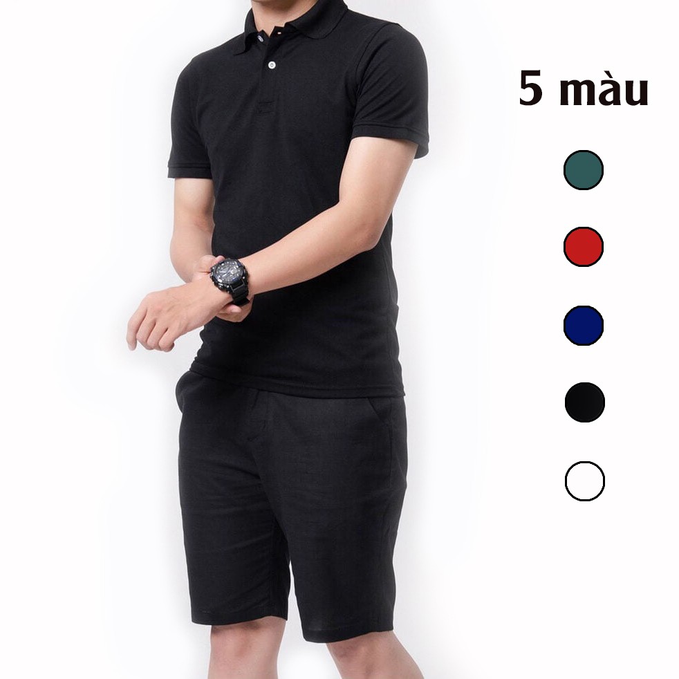 Áo Thun POLO Trơn Nam KINSMAN Tay Ngắn có cổ trụ đẹp vải Cotton dày mịn PL700 | BigBuy360 - bigbuy360.vn