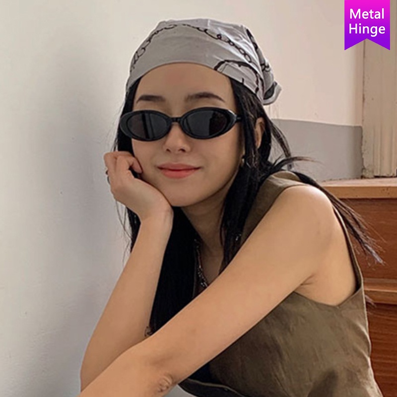 Kính mát gọng hình trái xoan thời trang unisex phong cách Âu Mỹ 2021