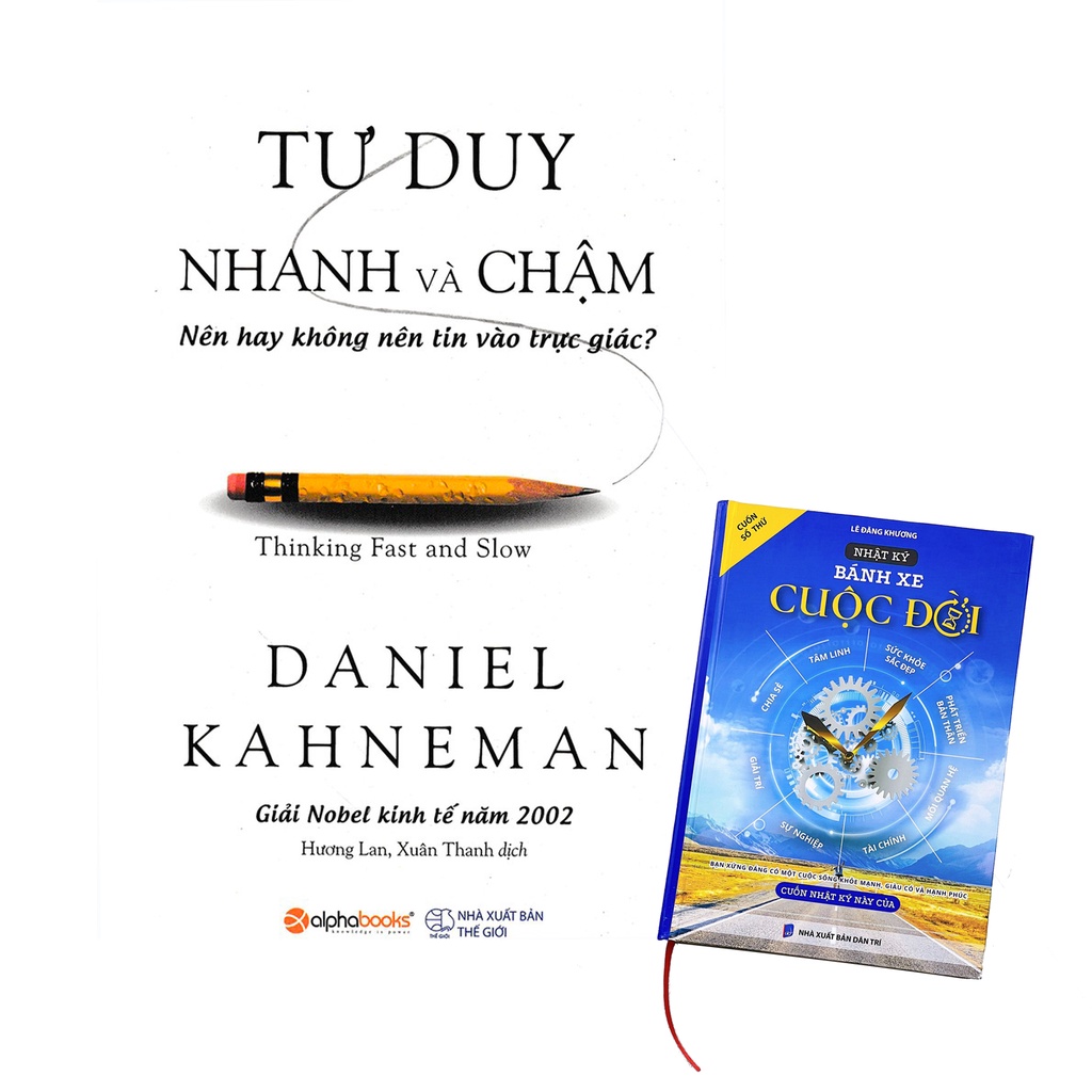 Sách Combo Tư Duy Nhanh Và Chậm (Tái Bản) + Nhật Ký Bánh Xe Cuộc Đời