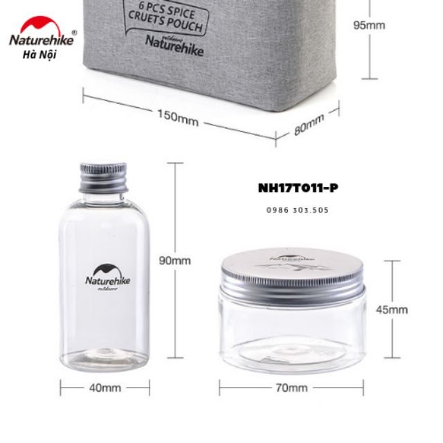 [Freeship Extra] Bộ lọ đựng gia vị dã ngoại Naturehike kèm túi NH17T011-P | BigBuy360 - bigbuy360.vn