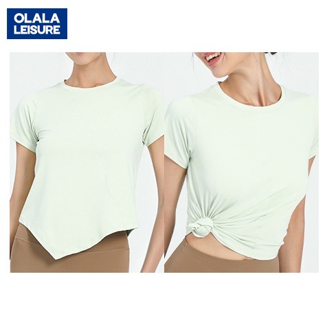Áo Thun yoga Nữ Cổ Tròn Ngắn Tay yy yd137
